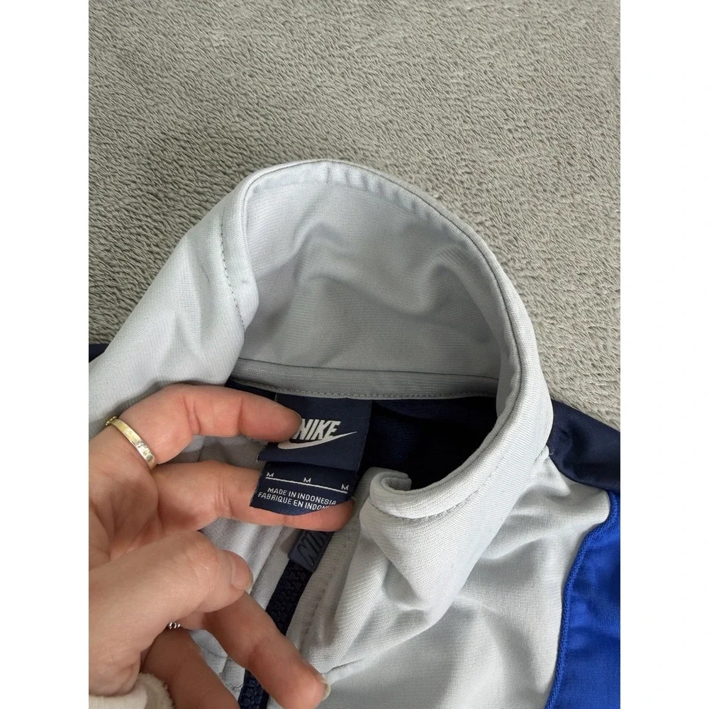 Vintage Y2K Nike Track Jacket Men's Size Medium Blue Full Zip